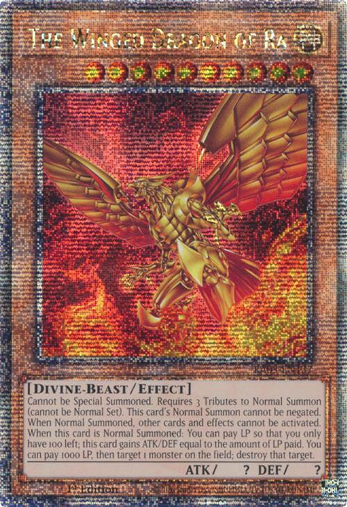 The Winged Dragon of Ra (Quarter Century Secret Rare) [RA03-EN137] Quarter Century Secret Rare | Exor Games Summserside