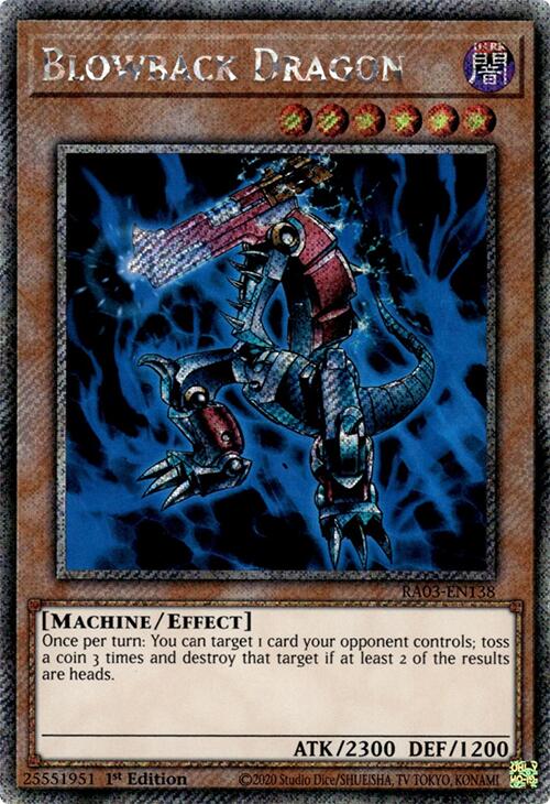 Blowback Dragon (Platinum Secret Rare) [RA03-EN138] Platinum Secret Rare | Exor Games Summserside