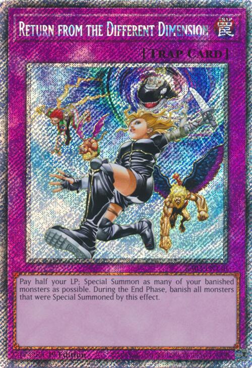 Return from the Different Dimension (Platinum Secret Rare) [RA03-EN140] Platinum Secret Rare | Exor Games Summserside