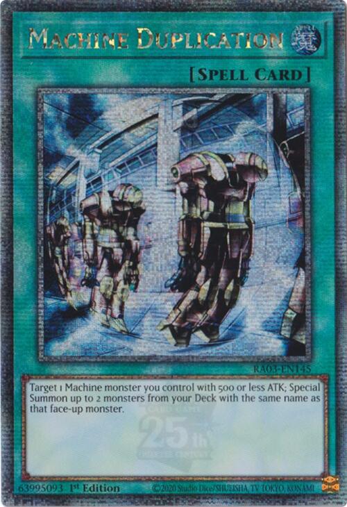 Machine Duplication (Quarter Century Secret Rare) [RA03-EN145] Quarter Century Secret Rare | Exor Games Summserside