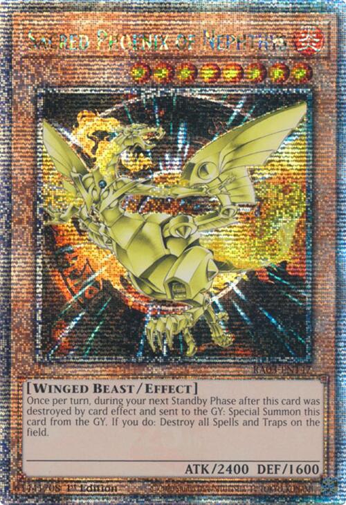 Sacred Phoenix of Nephthys (Quarter Century Secret Rare) [RA03-EN147] Quarter Century Secret Rare | Exor Games Summserside