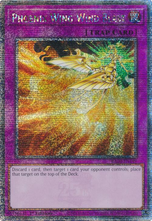 Phoenix Wing Wind Blast (Quarter Century Secret Rare) [RA03-EN149] Quarter Century Secret Rare | Exor Games Summserside