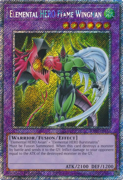 Elemental HERO Flame Wingman (Platinum Secret Rare) [RA03-EN152] Platinum Secret Rare | Exor Games Summserside