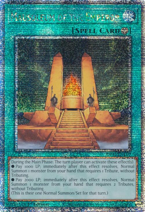 Mausoleum of the Emperor (Quarter Century Secret Rare) [RA03-EN167] Quarter Century Secret Rare | Exor Games Summserside