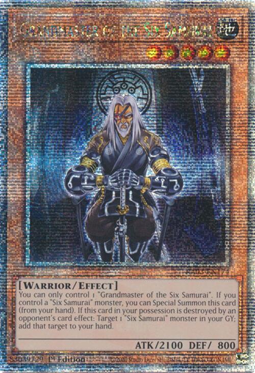 Grandmaster of the Six Samurai (Quarter Century Secret Rare) [RA03-EN174] Quarter Century Secret Rare | Exor Games Summserside