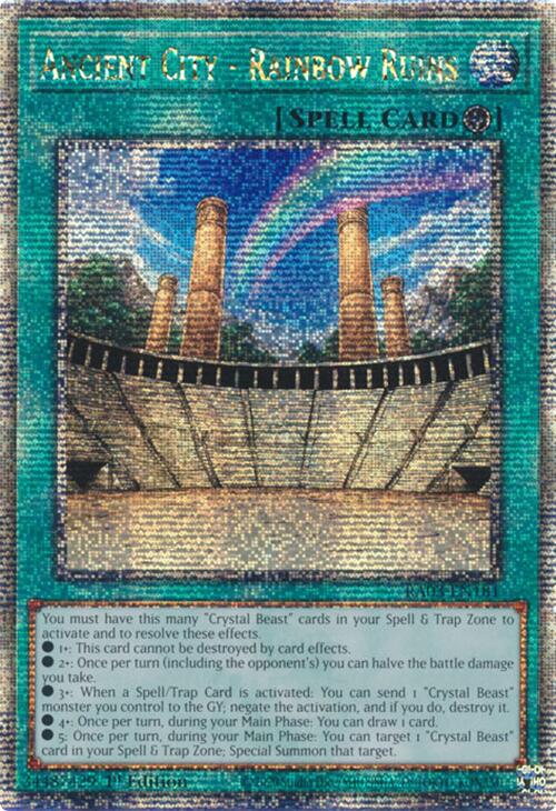 Ancient City - Rainbow Ruins (Quarter Century Secret Rare) [RA03-EN181] Quarter Century Secret Rare | Exor Games Summserside