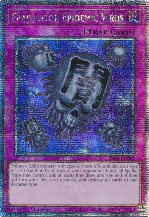 Eradicator Epidemic Virus (Quarter Century Secret Rare) [RA03-EN183] Quarter Century Secret Rare | Exor Games Summserside