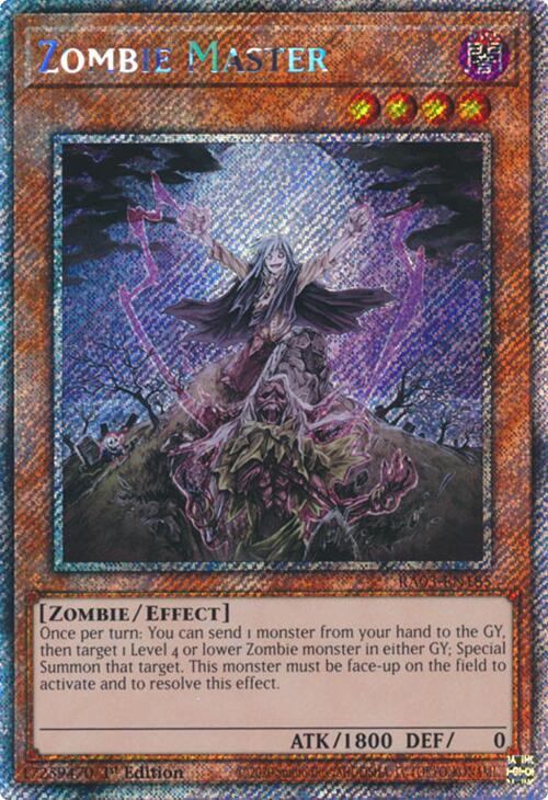 Zombie Master (Platinum Secret Rare) [RA03-EN185] Platinum Secret Rare | Exor Games Summserside