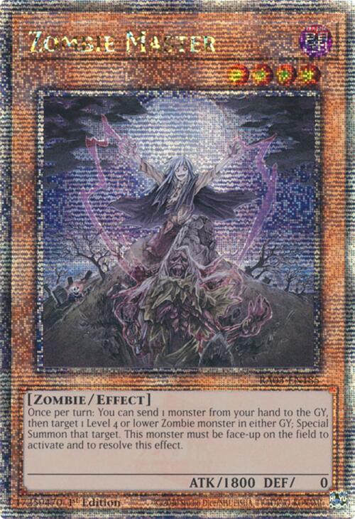 Zombie Master (Quarter Century Secret Rare) [RA03-EN185] Quarter Century Secret Rare | Exor Games Summserside