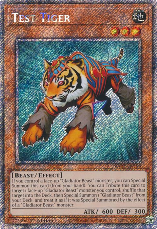 Test Tiger (Platinum Secret Rare) [RA03-EN189] Platinum Secret Rare | Exor Games Summserside