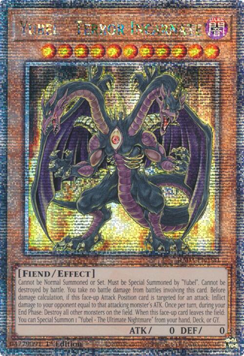 Yubel - Terror Incarnate (Quarter Century Secret Rare) [RA03-EN190] Quarter Century Secret Rare | Exor Games Summserside