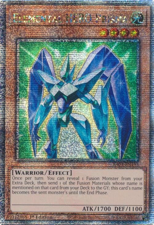 Elemental HERO Prisma (Quarter Century Secret Rare) [RA03-EN193] Quarter Century Secret Rare | Exor Games Summserside