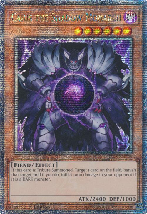 Caius the Shadow Monarch (Quarter Century Secret Rare) [RA03-EN194] Quarter Century Secret Rare | Exor Games Summserside