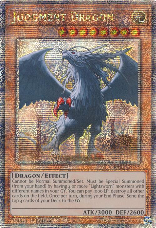 Judgment Dragon (Quarter Century Secret Rare) [RA03-EN196] Quarter Century Secret Rare | Exor Games Summserside