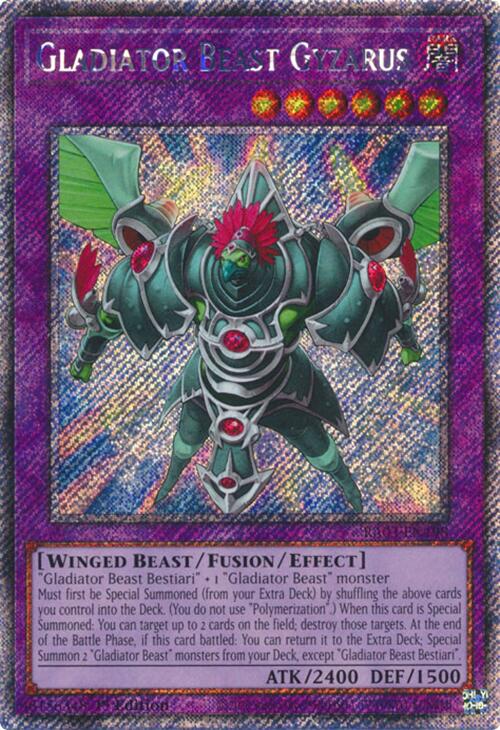 Gladiator Beast Gyzarus (Platinum Secret Rare) [RA03-EN198] Platinum Secret Rare | Exor Games Summserside