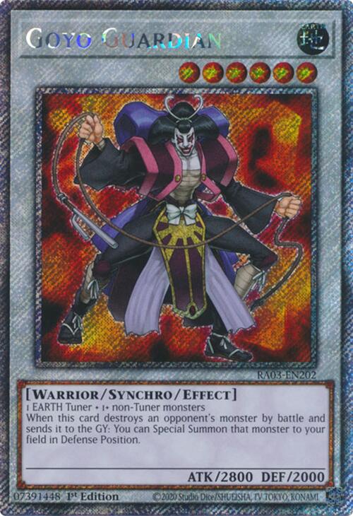 Goyo Guardian (Platinum Secret Rare) [RA03-EN202] Platinum Secret Rare | Exor Games Summserside