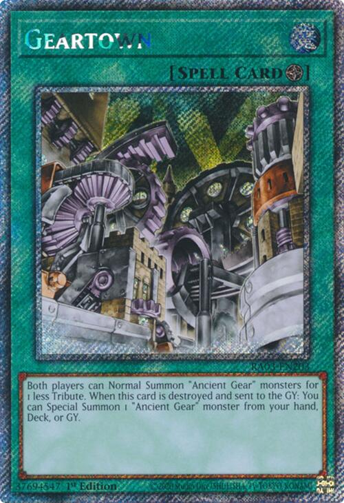 Geartown (Platinum Secret Rare) [RA03-EN203] Platinum Secret Rare | Exor Games Summserside