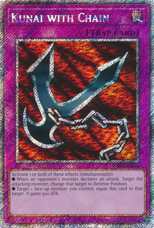 Kunai with Chain (Platinum Secret Rare) [RA03-EN204] Platinum Secret Rare | Exor Games Summserside