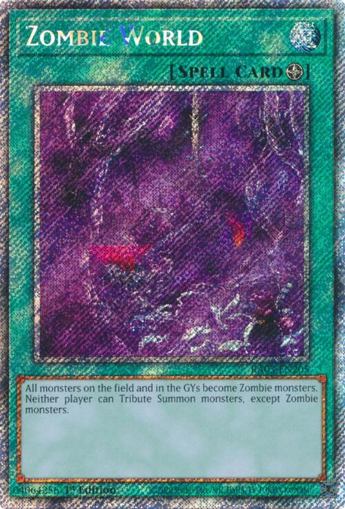 Zombie World (Platinum Secret Rare) [RA03-EN205] Platinum Secret Rare | Exor Games Summserside