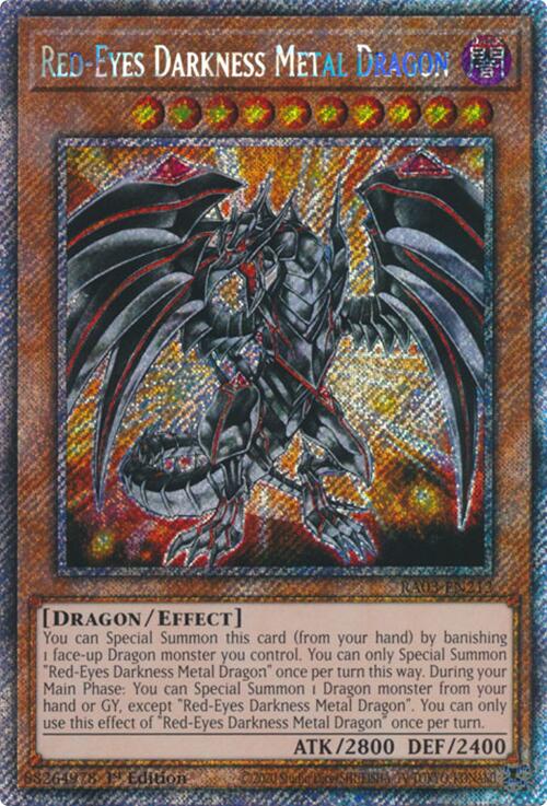 Red-Eyes Darkness Metal Dragon (Platinum Secret Rare) [RA03-EN212] Platinum Secret Rare | Exor Games Summserside