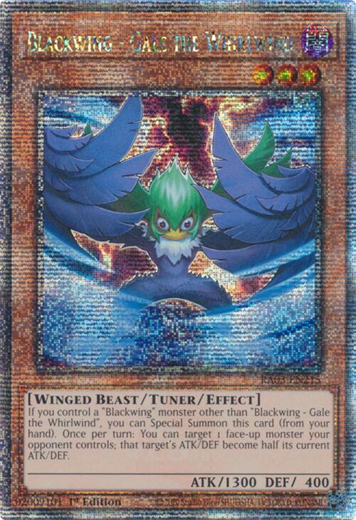 Blackwing - Gale the Whirlwind (Quarter Century Secret Rare) [RA03-EN215] Quarter Century Secret Rare | Exor Games Summserside