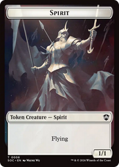 Spirit (0006) // Illusion Double-Sided Token [Secrets of Strixhaven Commander Tokens] | Exor Games Summserside