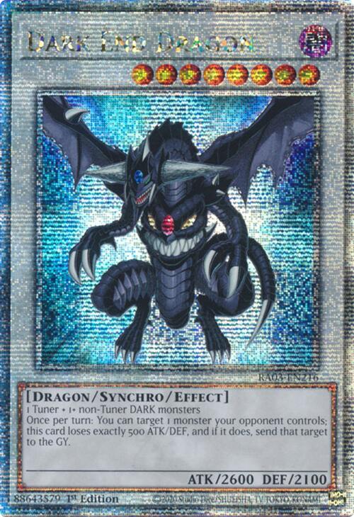 Dark End Dragon (Quarter Century Secret Rare) [RA03-EN216] Quarter Century Secret Rare | Exor Games Summserside