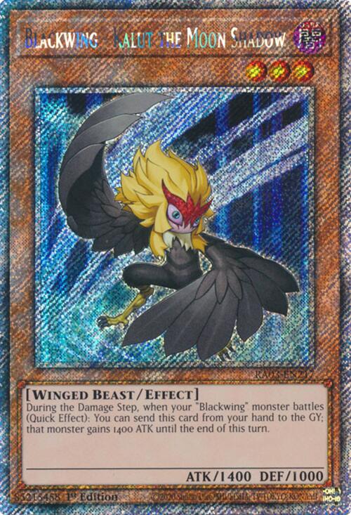 Blackwing - Kalut the Moon Shadow (Platinum Secret Rare) [RA03-EN217] Platinum Secret Rare | Exor Games Summserside