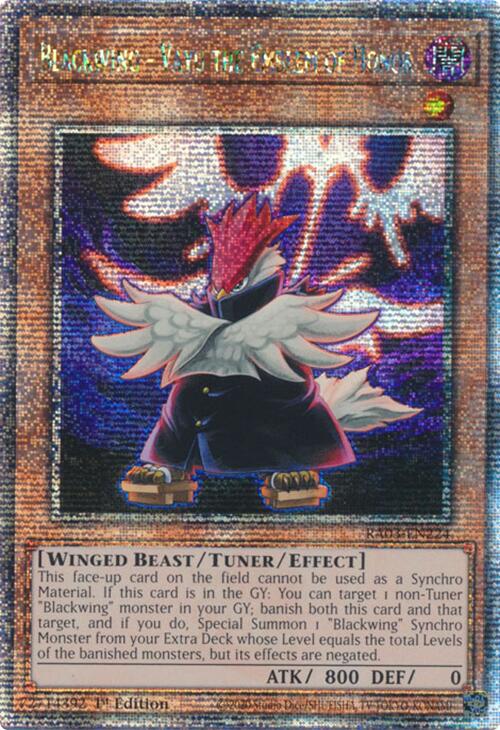 Blackwing - Vayu the Emblem of Honor (Quarter Century Secret Rare) [RA03-EN224] Quarter Century Secret Rare | Exor Games Summserside