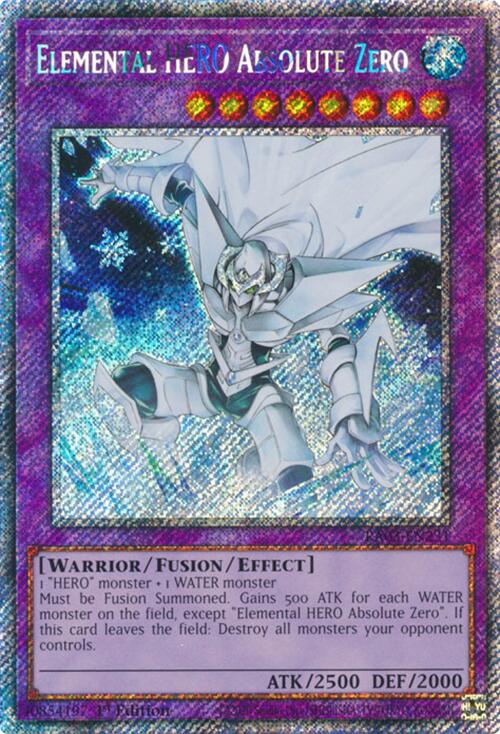 Elemental HERO Absolute Zero (Platinum Secret Rare) [RA03-EN231] Platinum Secret Rare | Exor Games Summserside