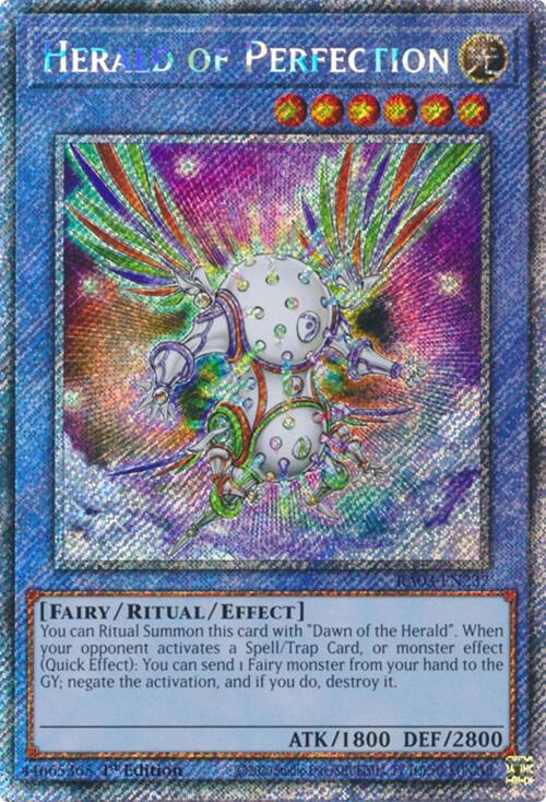 Herald of Perfection (Platinum Secret Rare) [RA03-EN237] Platinum Secret Rare | Exor Games Summserside