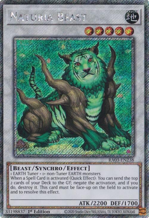 Naturia Beast (Platinum Secret Rare) [RA03-EN238] Platinum Secret Rare | Exor Games Summserside