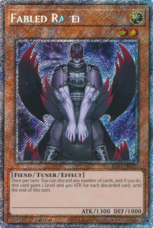 Fabled Raven (Platinum Secret Rare) [RA03-EN239] Platinum Secret Rare | Exor Games Summserside