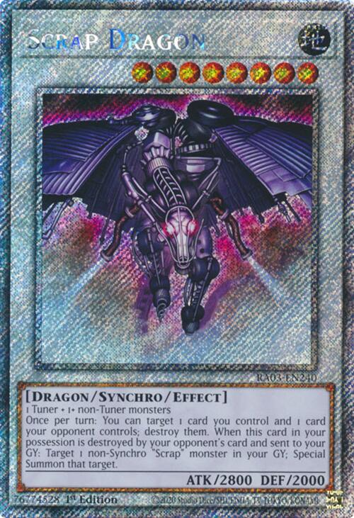 Scrap Dragon (Platinum Secret Rare) [RA03-EN240] Platinum Secret Rare | Exor Games Summserside