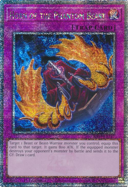 Horn of the Phantom Beast (Quarter Century Secret Rare) [RA03-EN241] Quarter Century Secret Rare | Exor Games Summserside