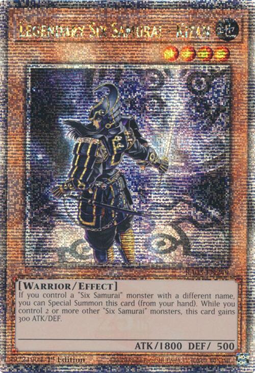 Legendary Six Samurai - Kizan (Quarter Century Secret Rare) [RA03-EN249] Quarter Century Secret Rare | Exor Games Summserside