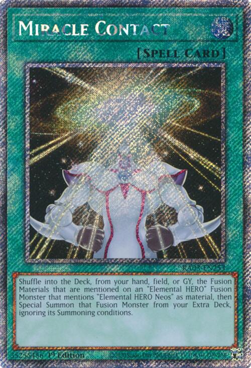 Miracle Contact (Platinum Secret Rare) [RA03-EN253] Platinum Secret Rare | Exor Games Summserside