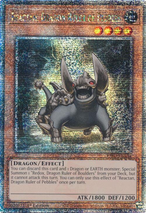 Reactan, Dragon Ruler of Pebbles (Quarter Century Secret Rare) [RA03-EN254] Quarter Century Secret Rare | Exor Games Summserside