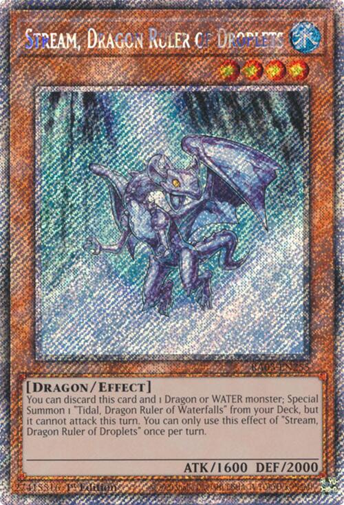 Stream, Dragon Ruler of Droplets (Platinum Secret Rare) [RA03-EN255] Platinum Secret Rare | Exor Games Summserside