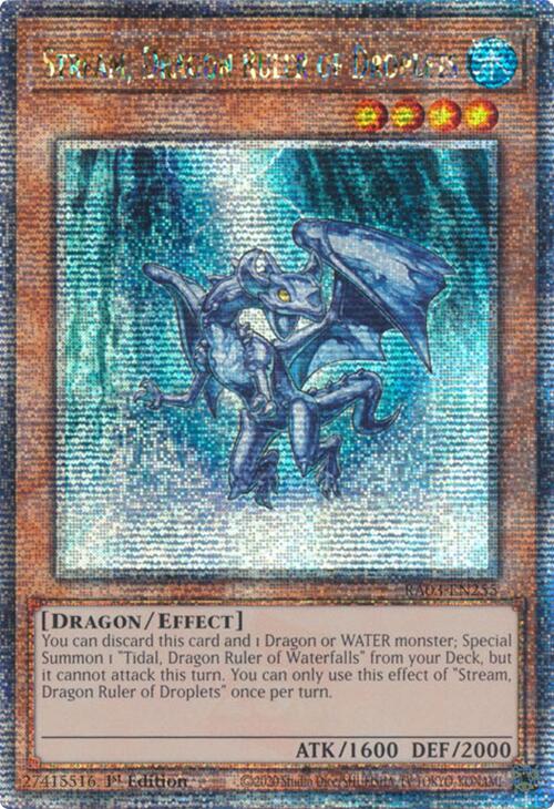 Stream, Dragon Ruler of Droplets (Quarter Century Secret Rare) [RA03-EN255] Quarter Century Secret Rare | Exor Games Summserside