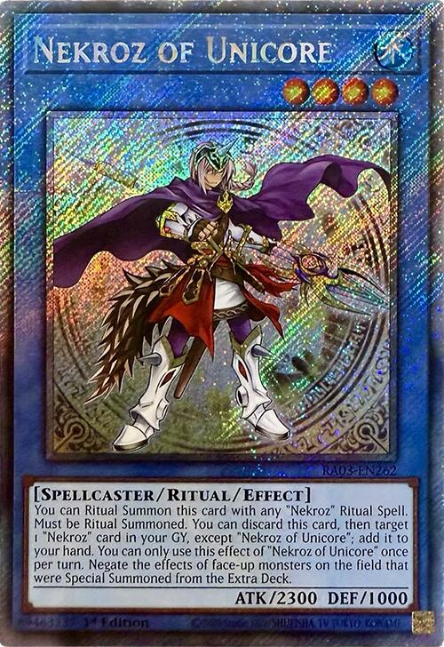 Nekroz of Unicore (Platinum Secret Rare) [RA03-EN262] Platinum Secret Rare | Exor Games Summserside