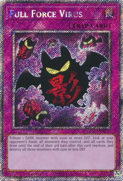 Full Force Virus (Platinum Secret Rare) [RA03-EN267] Platinum Secret Rare | Exor Games Summserside