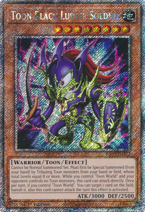 Toon Black Luster Soldier (Platinum Secret Rare) [RA03-EN272] Platinum Secret Rare | Exor Games Summserside