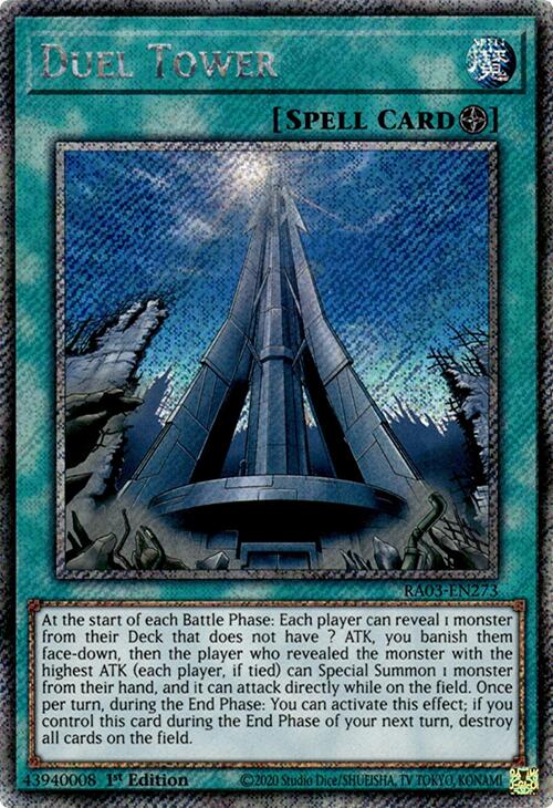 Duel Tower (Platinum Secret Rare) [RA03-EN273] Platinum Secret Rare | Exor Games Summserside