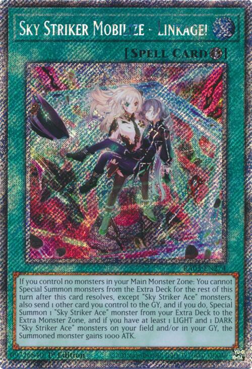 Sky Striker Mobilize - Linkage! (Platinum Secret Rare) [RA03-EN274] Platinum Secret Rare | Exor Games Summserside