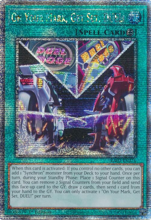 On Your Mark, Get Set, DUEL! (Quarter Century Secret Rare) [RA03-EN276] Quarter Century Secret Rare | Exor Games Summserside