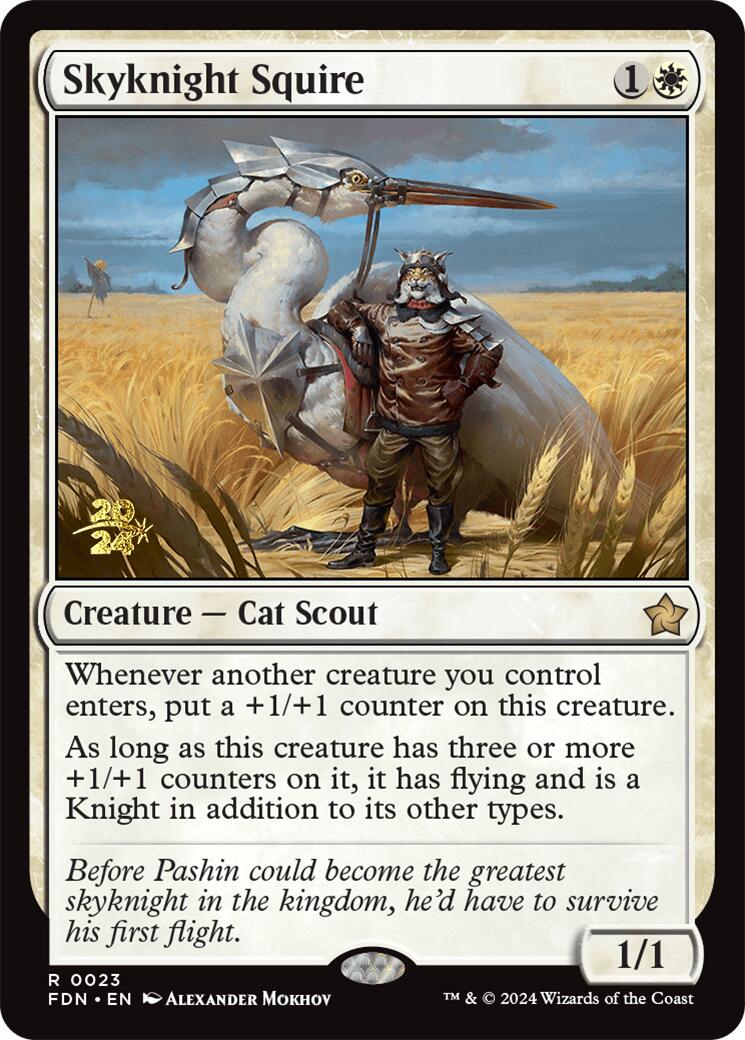 Skyknight Squire [Foundations Prerelease Promos] | Exor Games Summserside