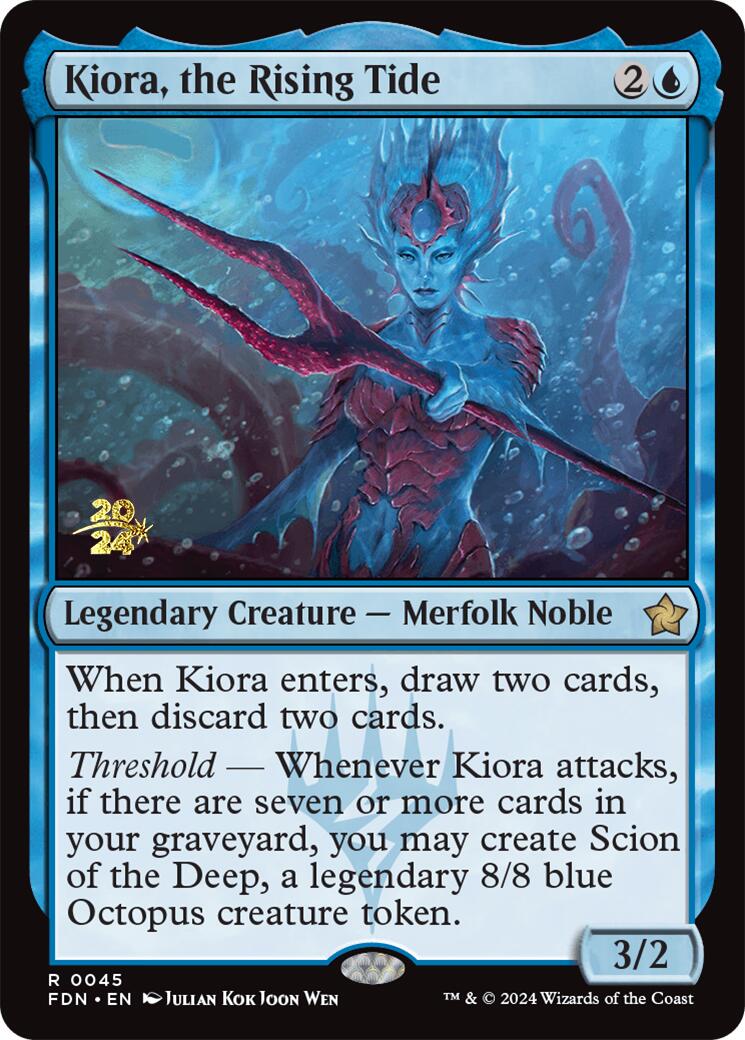 Kiora, the Rising Tide [Foundations Prerelease Promos] | Exor Games Summserside