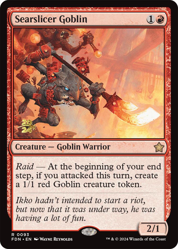 Searslicer Goblin [Foundations Prerelease Promos] | Exor Games Summserside