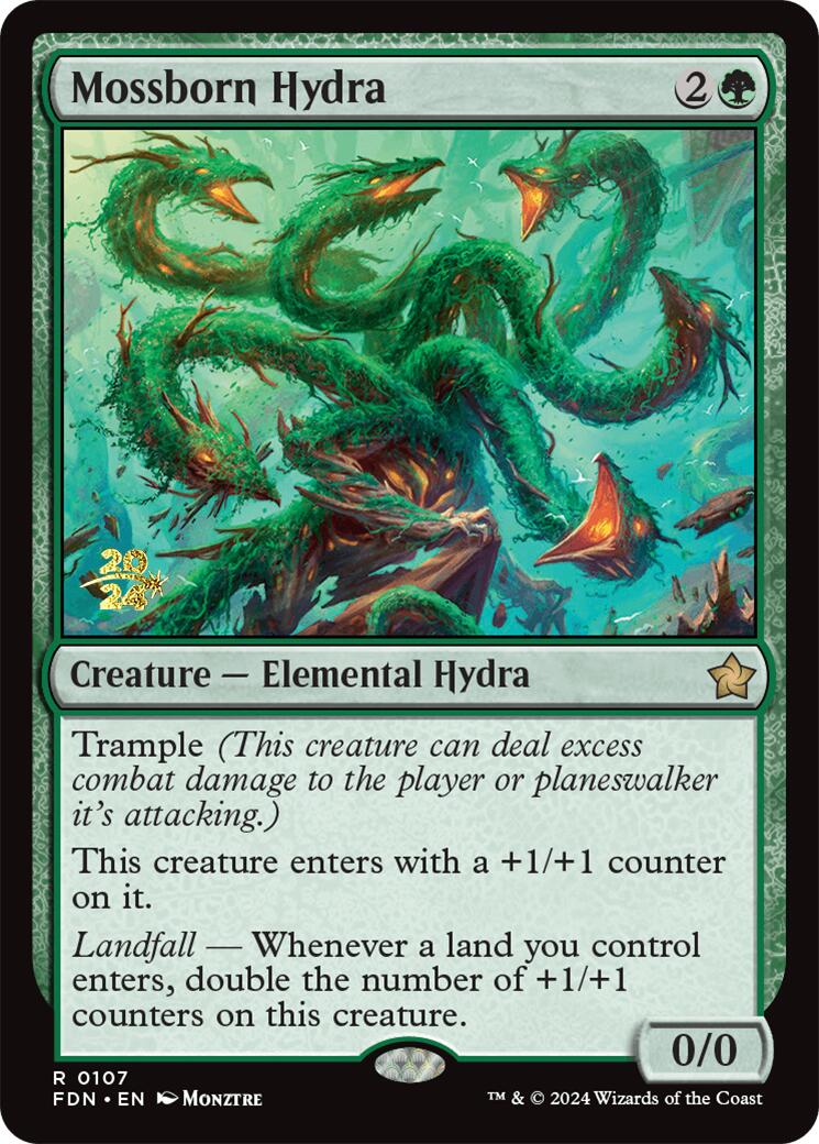 Mossborn Hydra [Foundations Prerelease Promos] | Exor Games Summserside